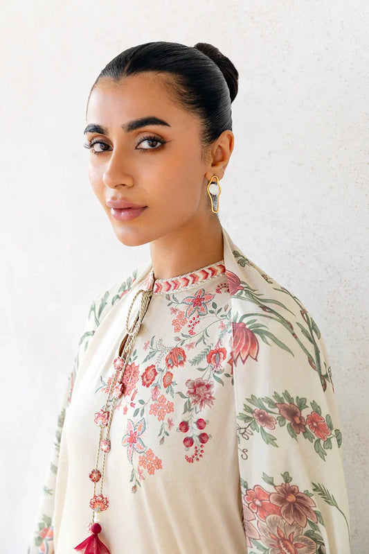 Picture of Cross Stitch - Premium Unstitched Cotton Satin - Petal Sand - Available at Raja Sahib