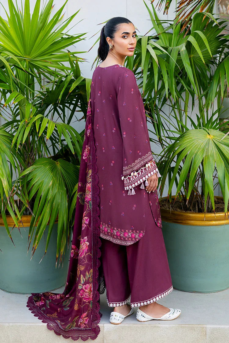 Picture of Cross Stitch - Premium Unstitched Cotton Satin - Floral Muse - Available at Raja Sahib