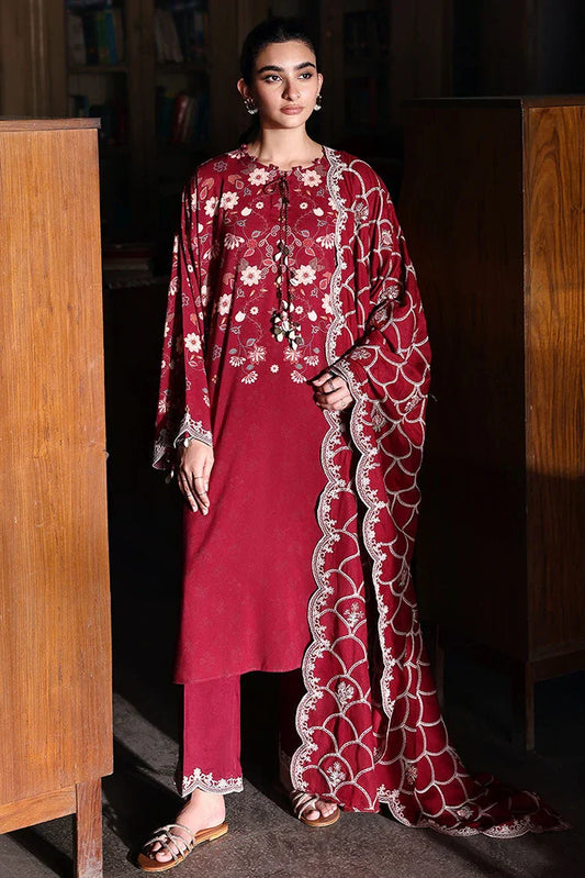 Picture of Cross Stitch - Unstitched Winter Collection - Berry Luxe - Available at Raja Sahib