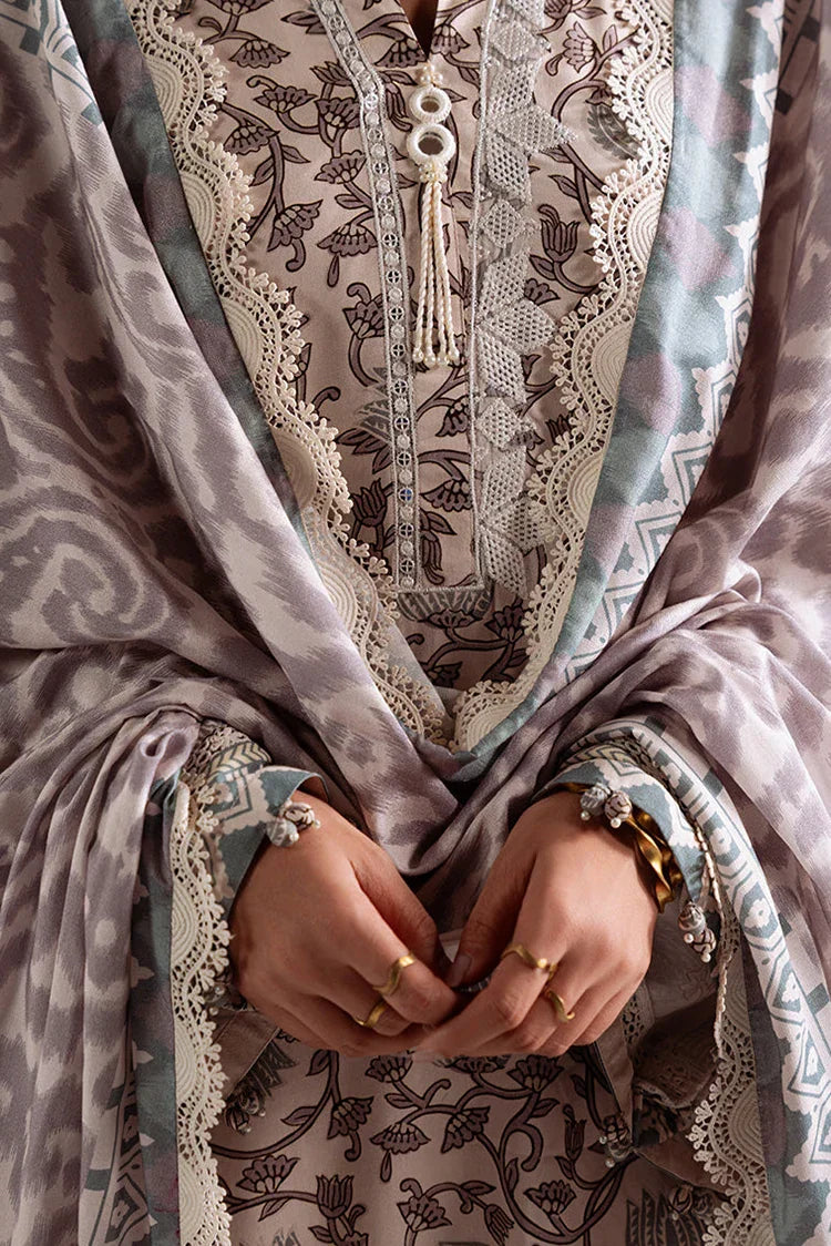 Picture of Cross Stitch - Unstitched Winter Collection - Iznik Bloom - Available at Raja Sahib