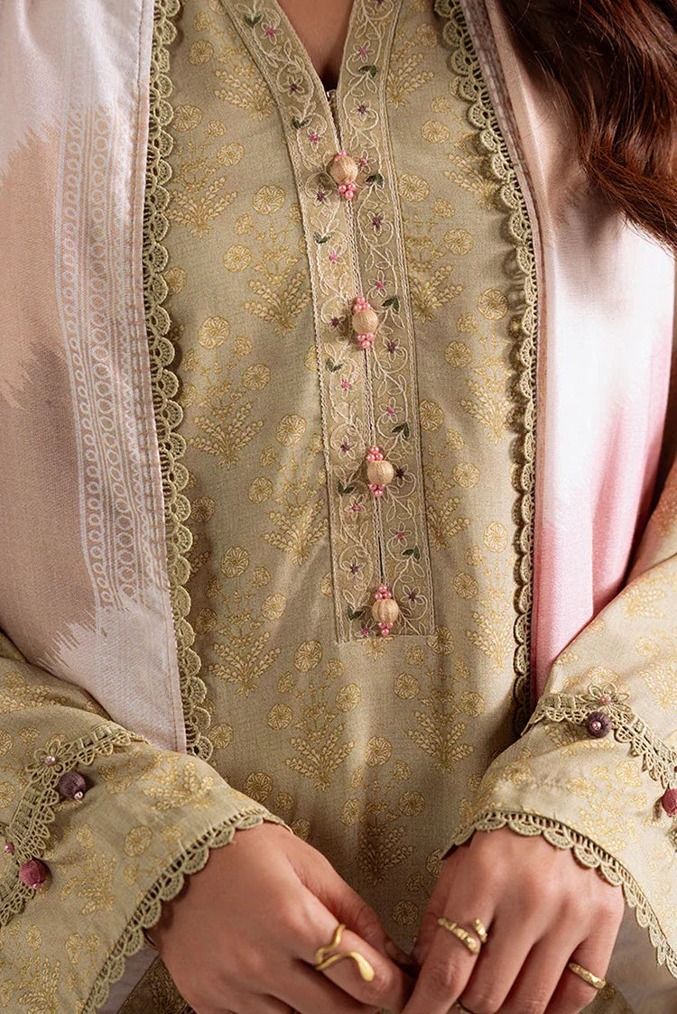 Picture of Cross Stitch - Unstitched Winter Collection - Sage Garland - Available at Raja Sahib