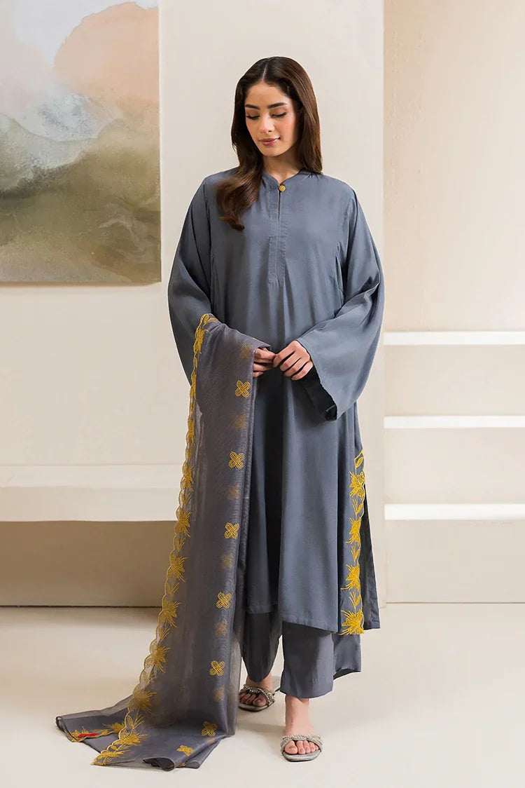 Picture of Cross Stitch - Basic Pret Collection - 2 PC - Smokey Lime - Available at Raja Sahib