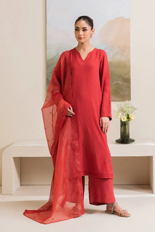 Picture of Cross Stitch - Basic Pret Collection - 2 PC - Saffron Gold - Available at Raja Sahib