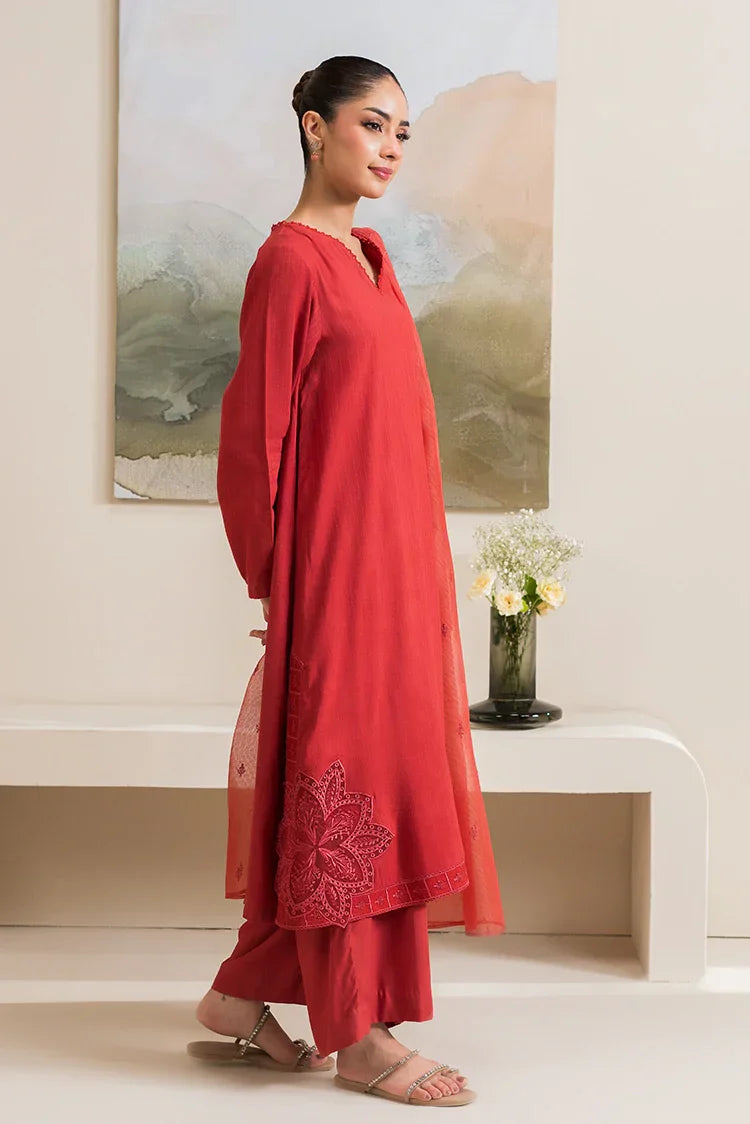 Picture of Cross Stitch - Basic Pret Collection - 2 PC - Saffron Gold - Available at Raja Sahib