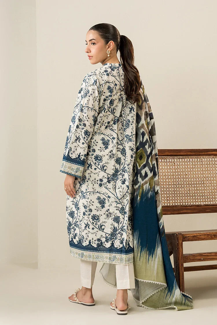 Picture of Cross Stitch - Daily Khaddar Edit - 3 Piece - Beige Verve - Available at Raja Sahib