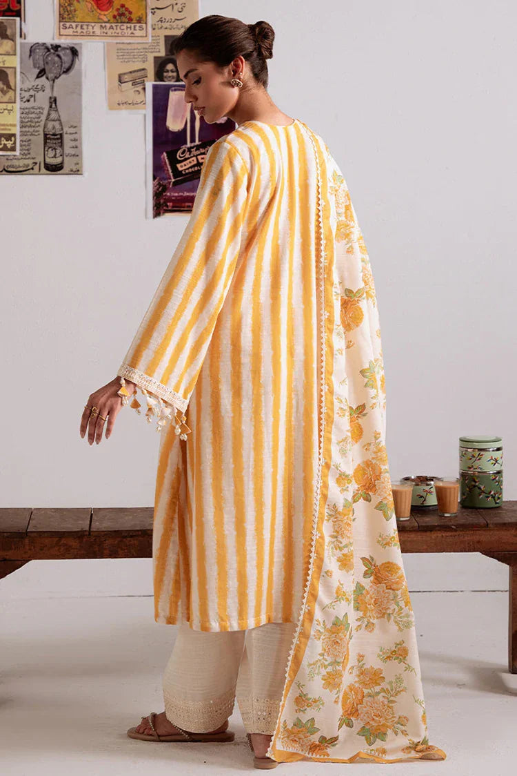 Picture of Cross Stitch - Unstitched Winter Collection - Ochre Bliss - Available at Raja Sahib