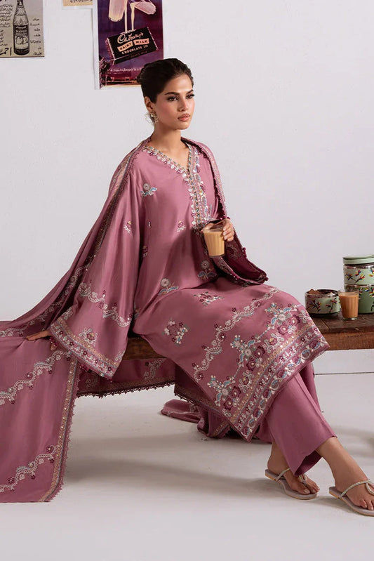 Picture of Cross Stitch - Unstitched Winter Collection - Petal Dust - Available at Raja Sahib