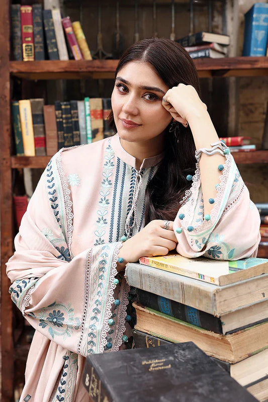 Picture of Cross Stitch - Unstitched Winter Collection - Subtle Maze - Available at Raja Sahib