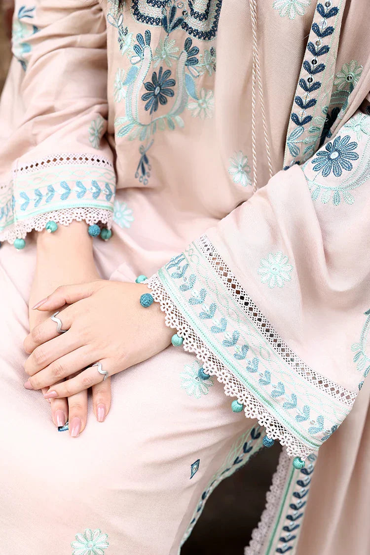 Picture of Cross Stitch - Unstitched Winter Collection - Subtle Maze - Available at Raja Sahib