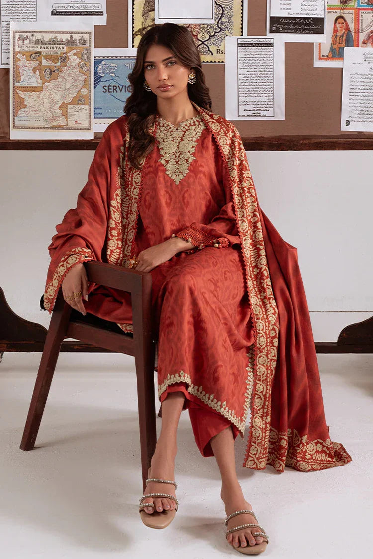 Picture of Cross Stitch - Unstitched Winter Collection - Rustic Aura - Available at Raja Sahib