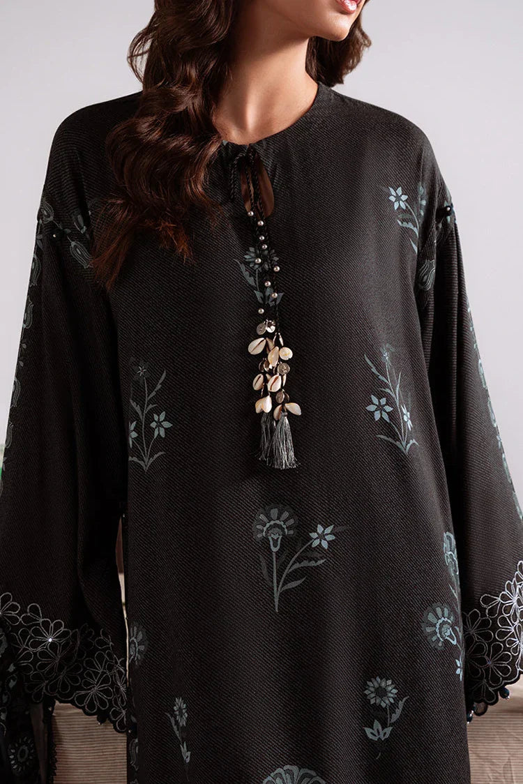 Picture of Cross Stitch - Unstitched Winter Collection - Shadow Teal - Available at Raja Sahib