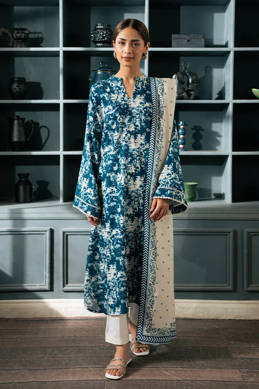 Picture of Cross Stitch - Basic Pret Collection - 2 PC - Blue Bloom - Available at Raja Sahib