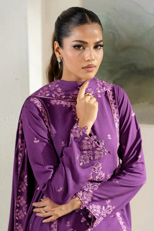 Cross Stitch - Exclusive Pret - Purple Hue - 2 Piece - Shirt & Dupatta