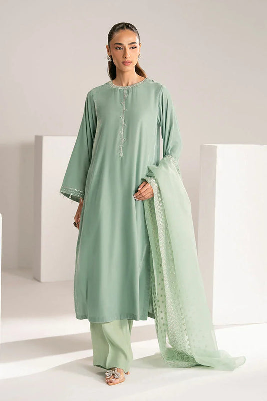 Cross Stitch - Exclusive Pret - Mint Veil - 2 Piece - Shirt & Dupatta