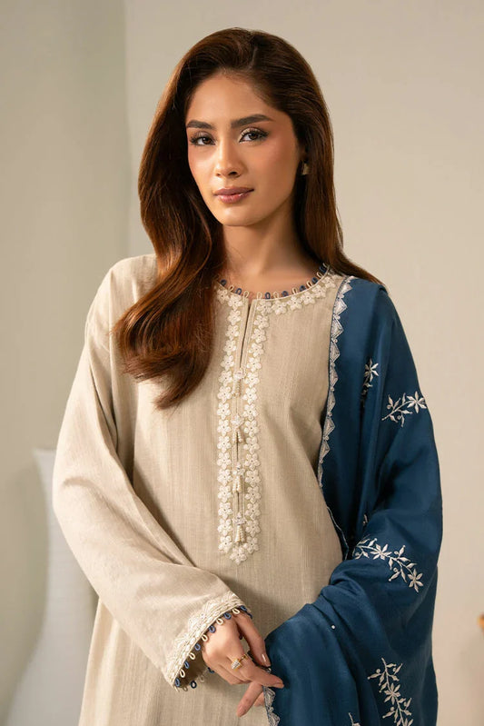 Cross Stitch - Exclusive Pret - Pearl Blue - 2 Piece - Shirt & Dupatta