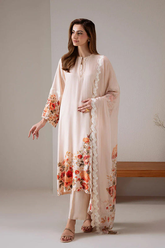 Cross Stitch - Exclusive Pret - Dawn Rose - 2 Piece - Shirt & Dupatta