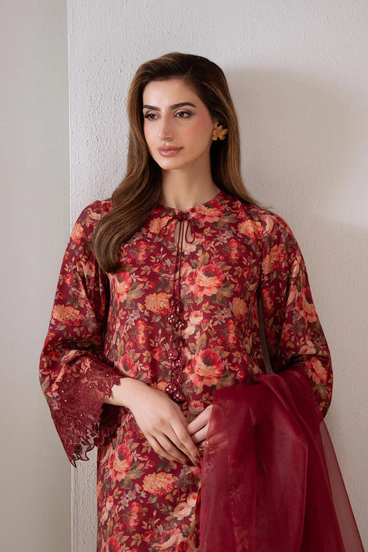 Cross Stitch - Exclusive Pret - Scarlet Sunset - 2 Piece - Shirt & Dupatta