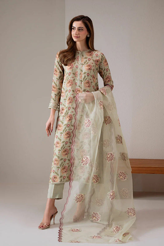 Cross Stitch - Exclusive Pret - Moss Glow - 2 Piece - Shirt & Dupatta