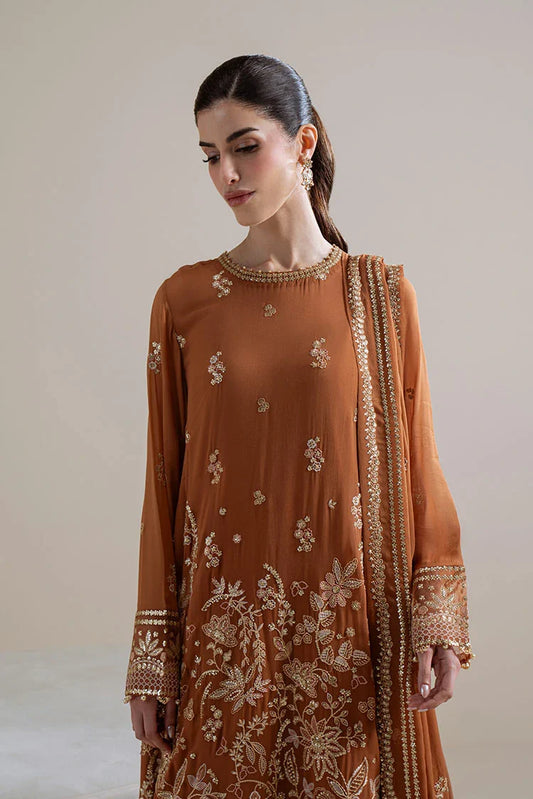 Cross Stitch - Unstitched Chiffon Edit Vol 1 - Rust Ember