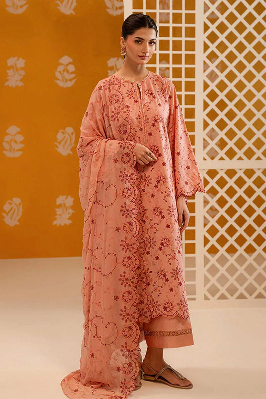 Cross Stitch - Chikankari Edit Vol 1 - Peach Sorbet