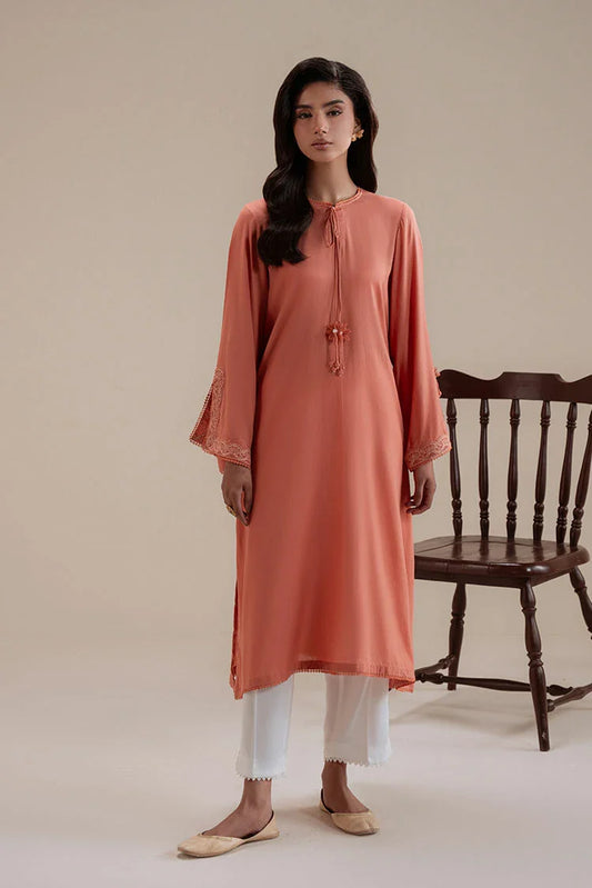 Cross Stitch - Caramel Glow Dyed Lawn - Shirt