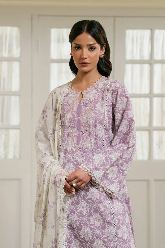 Cross Stitch - Embroidered Lawn Edit Vol 1 - Lavender Muse