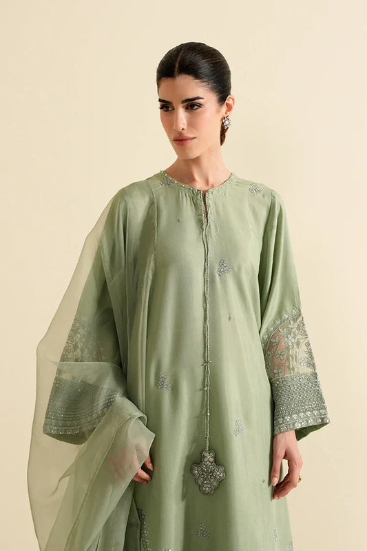 Cross Stitch - Ready to Wear - Silver Sage - 3 Piece