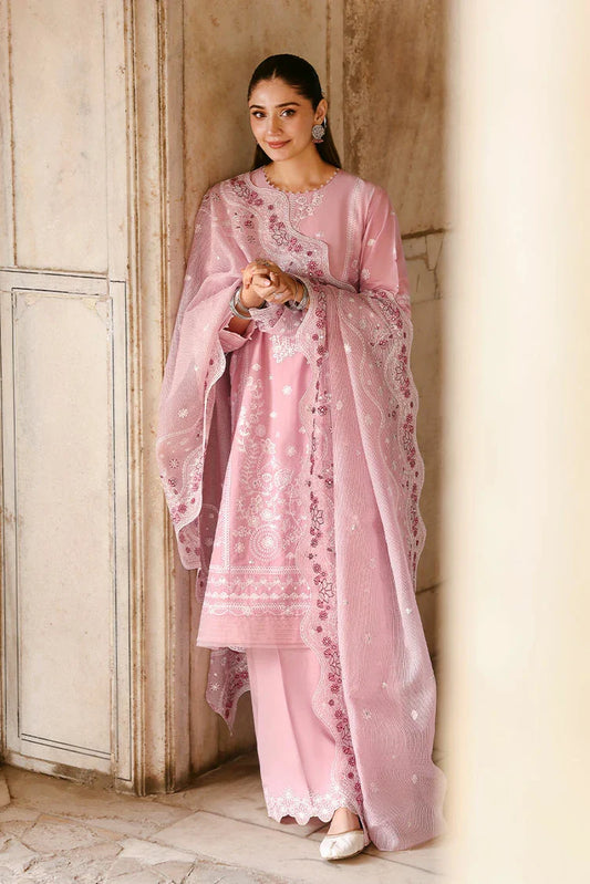 Cross Stitch - Unstitched Premium Eid Lawn - Levendar Mist