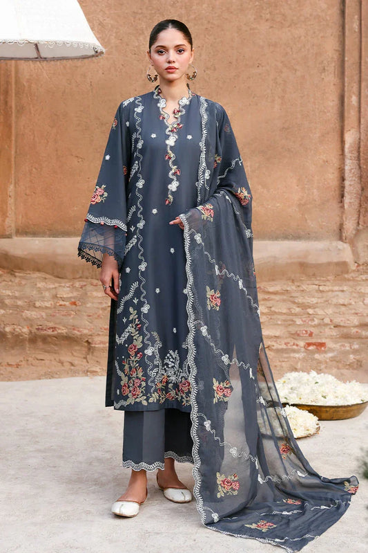Cross Stitch - Unstitched Premium Eid Lawn - Verdent Tapestry