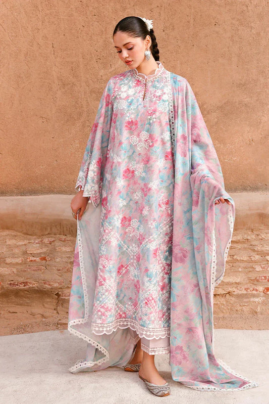 Cross Stitch - Unstitched Premium Eid Lawn - Velvet Dusk