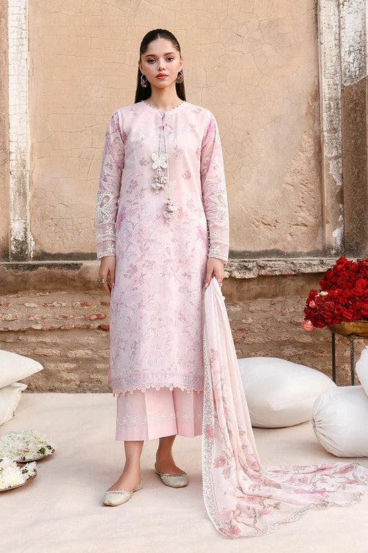 Cross Stitch - Unstitched Premium Eid Lawn - Celeste Flora