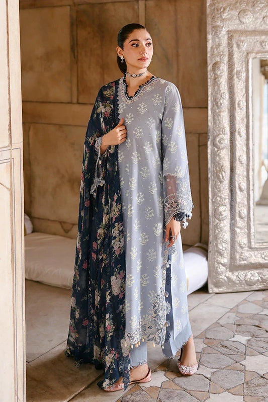 Cross Stitch - Unstitched Premium Eid Lawn - Dream Flint