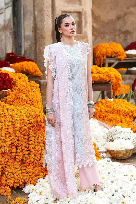 Cross Stitch - Unstitched Premium Eid Lawn - Rose Veil