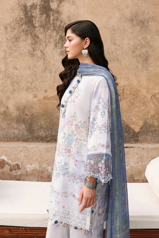 Cross Stitch - Unstitched Premium Eid Lawn - Vintage Petal