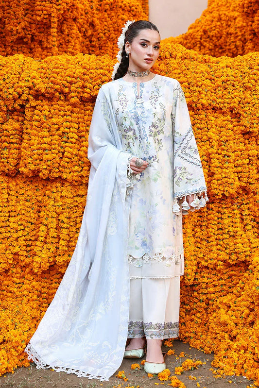 Cross Stitch - Unstitched Premium Eid Lawn - Lilac Whisper