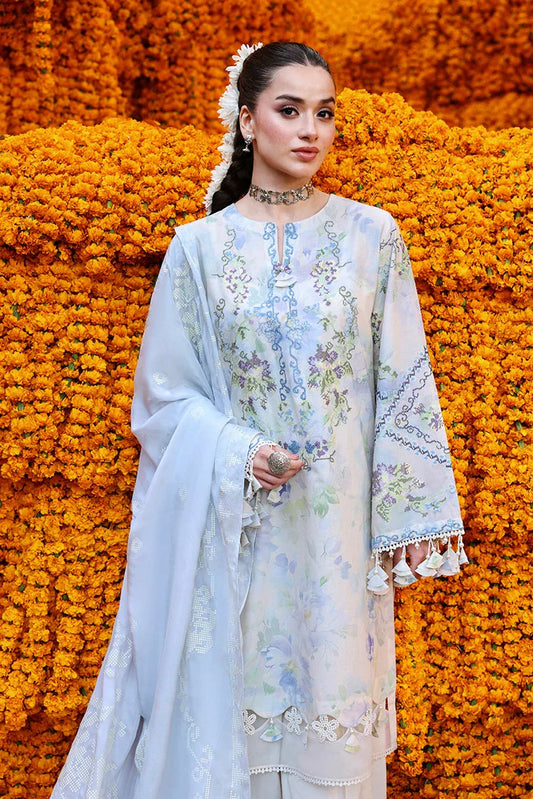 Cross Stitch - Unstitched Premium Eid Lawn - Lilac Whisper