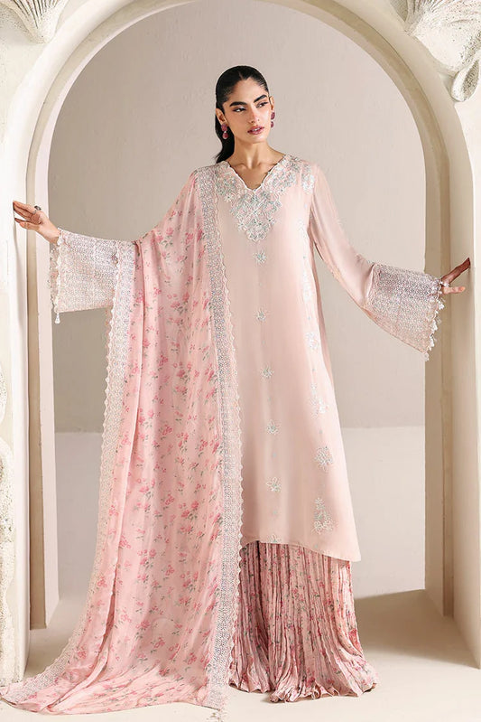 Cross Stitch - Embroidered Chiffon Edit Vol 2 - Pink Blossom