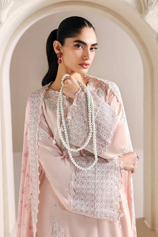 Cross Stitch - Embroidered Chiffon Edit Vol 2 - Pink Blossom