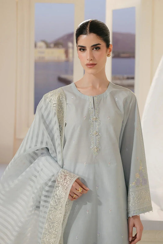 Cross Stitch - Embroidered Lawn Edit Vol 3 - Aqua Whisper