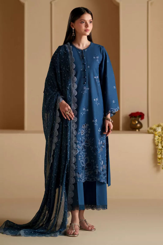 Cross Stitch - Chikankari Edit Vol 3 - Cobalt Silk