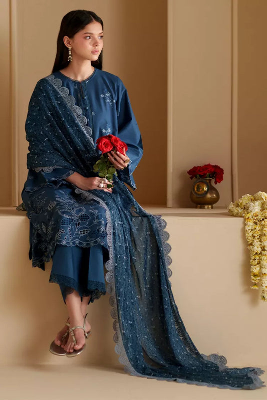 Cross Stitch - Chikankari Edit Vol 3 - Cobalt Silk