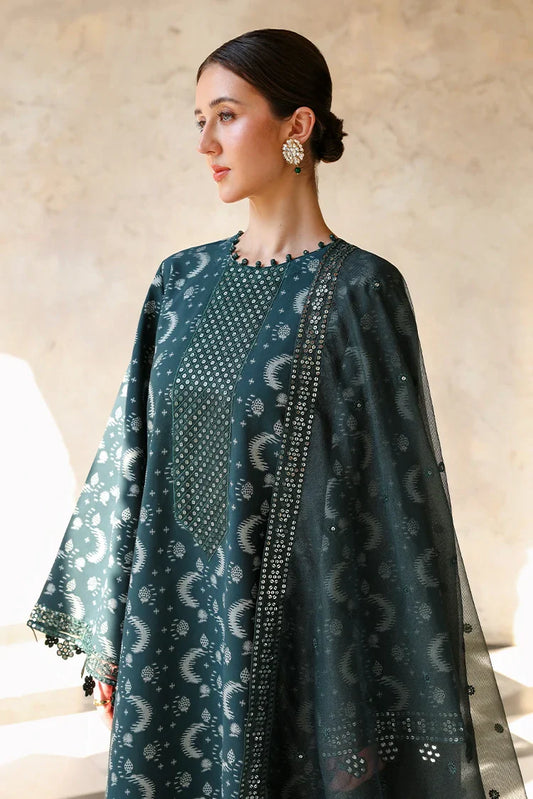 Cross Stitch - Embroidered Lawn Edit Vol 2 - Teal Spruce