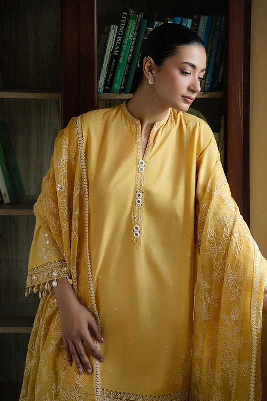Cross Stitch - Embroidered Lawn Edit Vol 4 - Citrine Grace