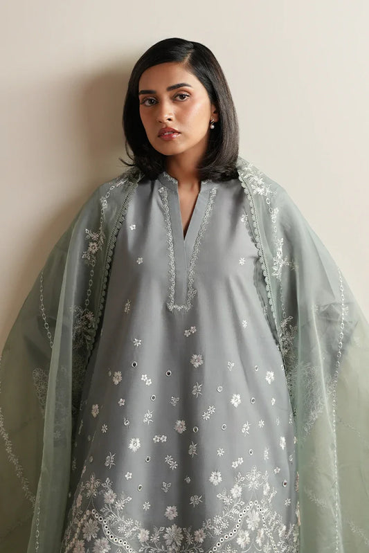 Cross Stitch - Embroidered Lawn Edit Vol 5 - Aqua Reverie