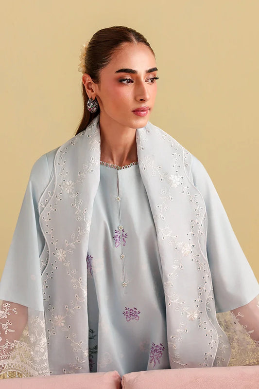 Cross Stitch - Unstitched Premium Lawn Vol 3 - Opaline Pearl