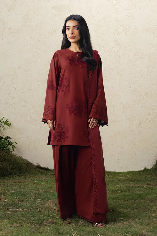 Cross Stitch - The Moonsoon Edit - Unstitched - Crimson Bloom