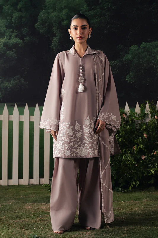 Cross Stitch - The Moonsoon Edit - Unstitched - Mauve Whisper