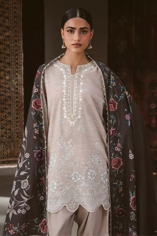 Cross Stitch - Petal Haze Khaddar Printed Suit - 3 Piece