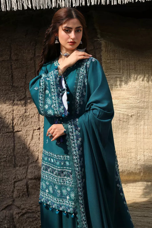 Cross Stitch - Indigo Muse Marina Embroidered Suit - 3 Piece