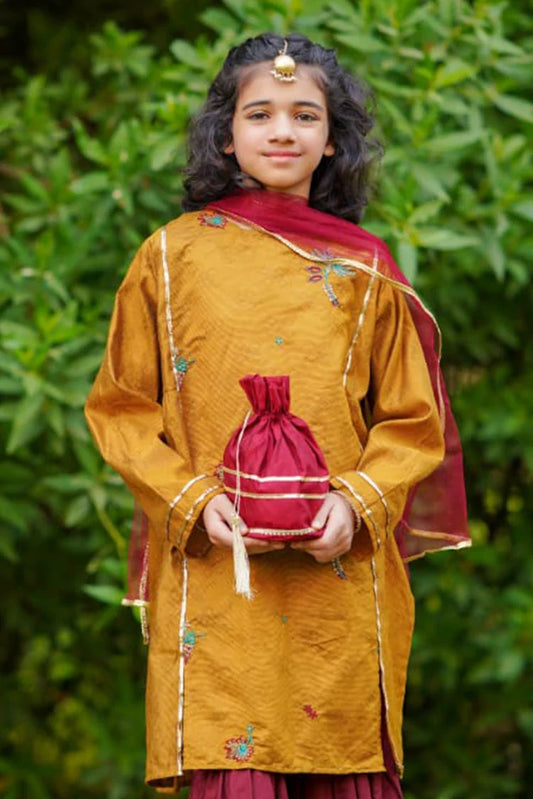 Abar - Farah Spring Bloom - 2 Piece - Joyful Mustard